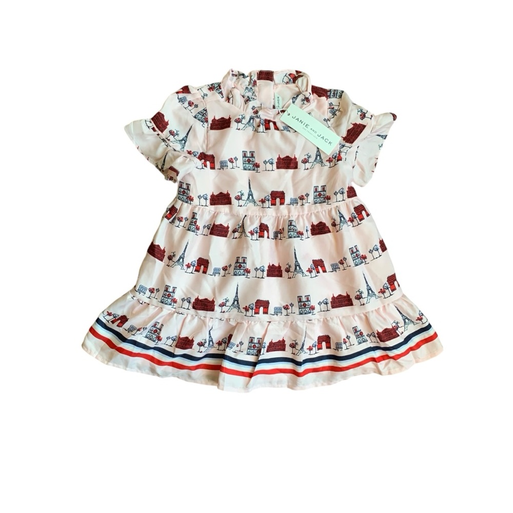 Janie and Jack Paris Patterned Dress NWT